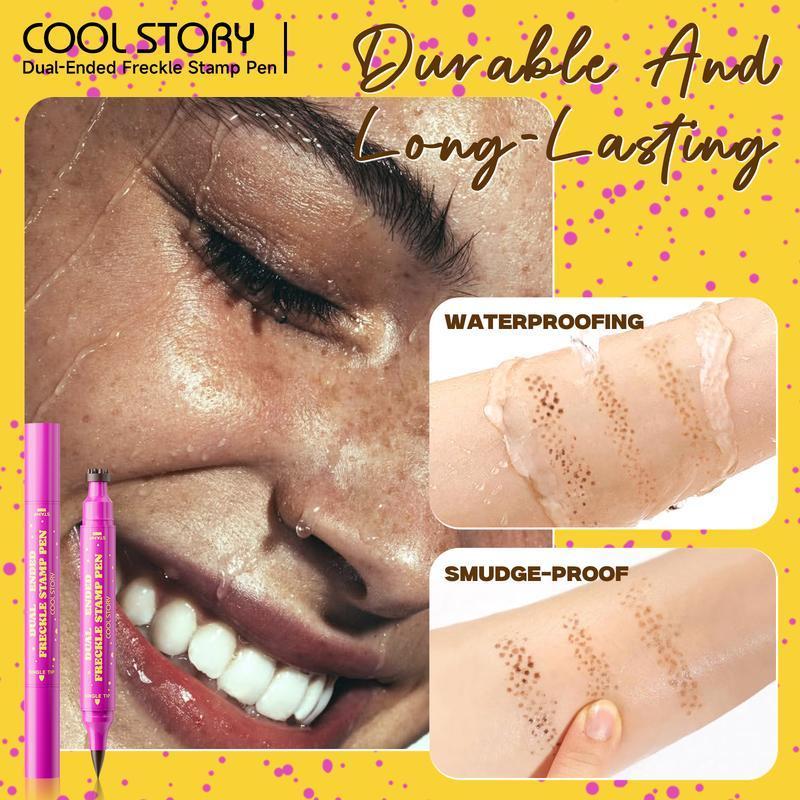 Waterproof Faux Freckle Pen – Realistic Freckle Stamp & Fine Tip Eyeliner for Daily Makeup, Cosplay & Photo-Ready Looks