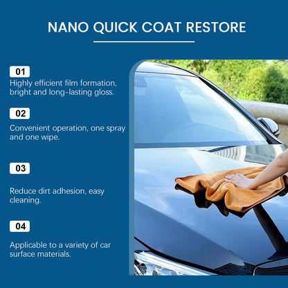 🔥Automotive Nano Coating Repair Agent - With Dust and Water Repellent Properties - Long-lasting and Durable with Gloss, Suitable for Continuous Use