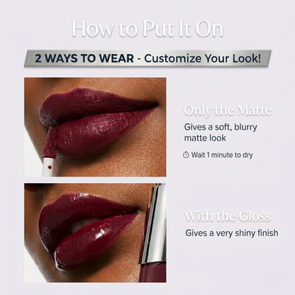 Last day buy 1 get 1 free 🔥NESLEMY 2 in 1 Gloss & Matte Lip Duo