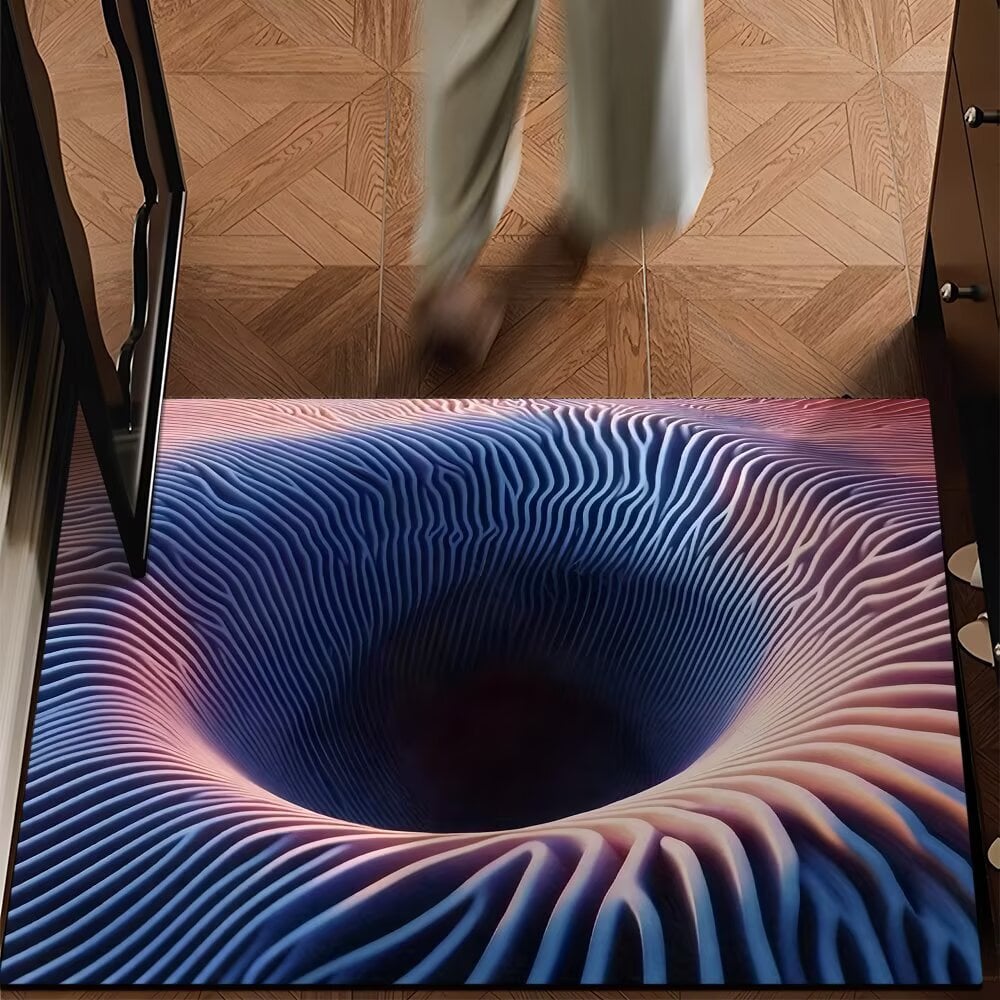Endless Abyss 3D Optical Illusion Non-Slip Doormat – Vivid HD Print 🔥