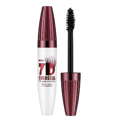 7D Waterproof Mascara - 24H Long Lasting Volume & Curl, Smudge-Proof Lift for Natural False Lash Look