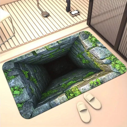 Endless Abyss 3D Optical Illusion Non-Slip Doormat – Vivid HD Print 🔥