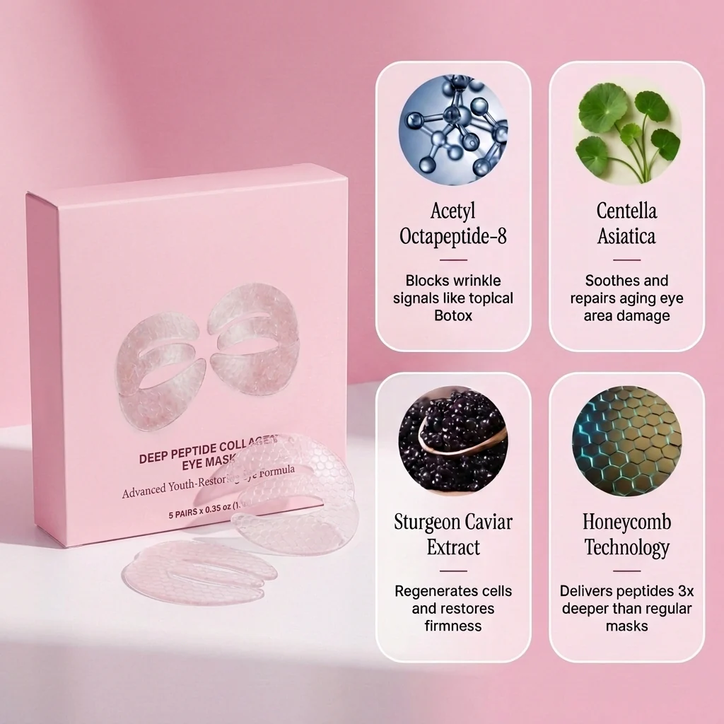 Last day-Buy 1 Get 1 Free🔥Deep Peptide Collagen Eye Mask