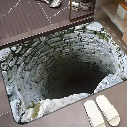 Endless Abyss 3D Optical Illusion Non-Slip Doormat – Vivid HD Print 🔥