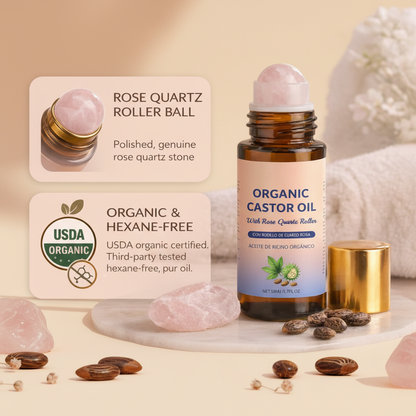 NESLEMY Organic Castor Oil— Natural Moisture, Smooth Texture, Balanced Glow