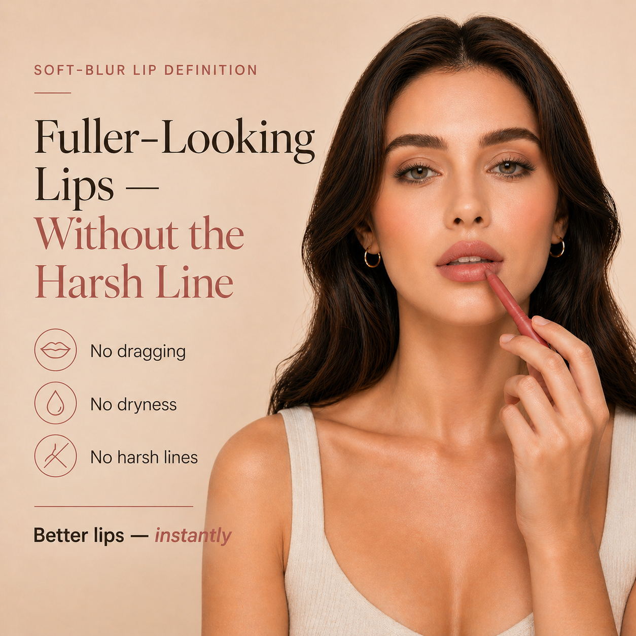 💄LOVILDS Easy Glide Lip Liner — Creamy, Blendable Color with Smooth Application