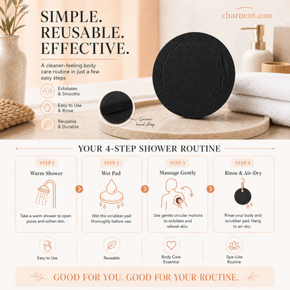 ⏰Last Day-Buy 1 Get 1 Free🔥Exfoliating Scrub Bath Pads – Deep Exfoliation, Dead Skin Eraser, Reusable