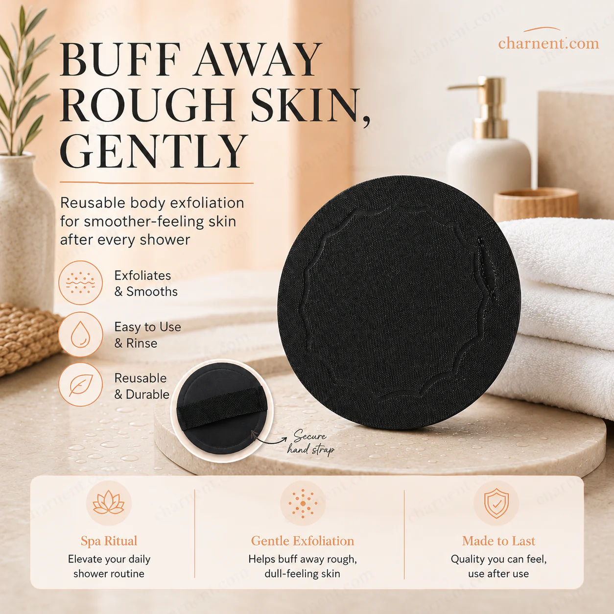⏰Last Day-Buy 1 Get 1 Free🔥Exfoliating Scrub Bath Pads – Deep Exfoliation, Dead Skin Eraser, Reusable