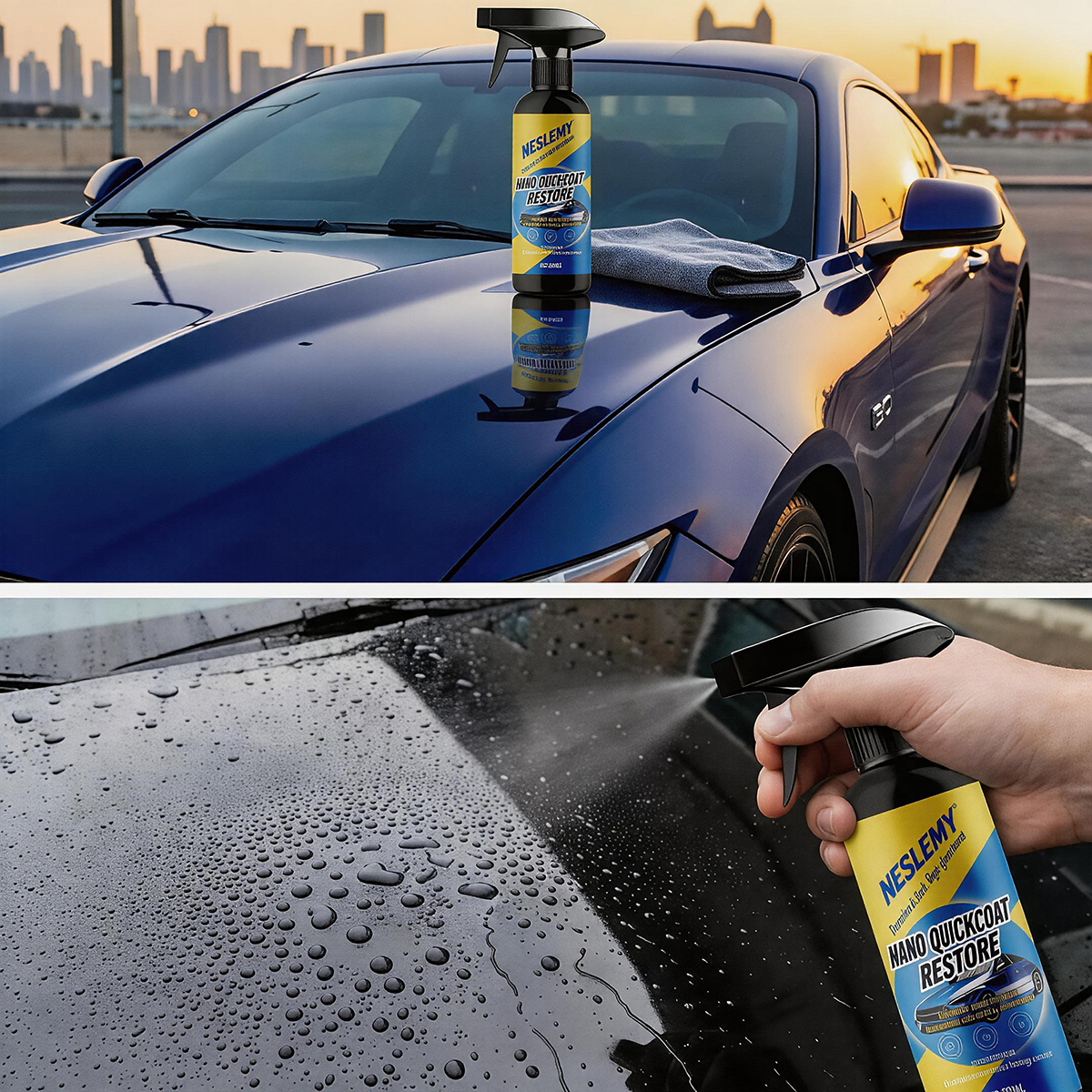 Automotive Nano Coating Repair Agent - With Dust and Water Repellent Properties - Long-lasting and Durable with Gloss, Suitable for Continuous Use