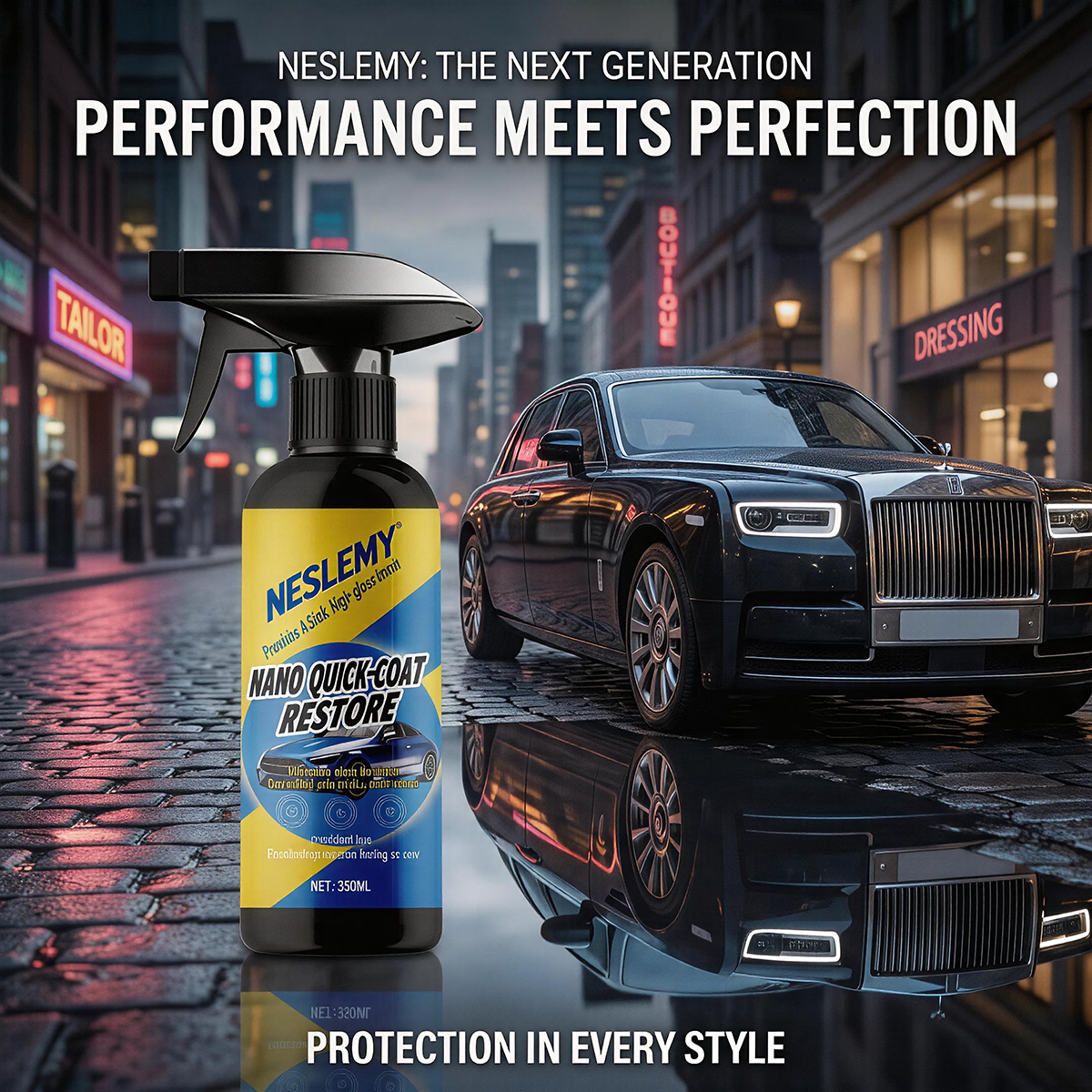 🔥Automotive Nano Coating Repair Agent - With Dust and Water Repellent Properties - Long-lasting and Durable with Gloss, Suitable for Continuous Use