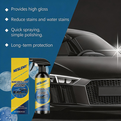 🔥Automotive Nano Coating Repair Agent - With Dust and Water Repellent Properties - Long-lasting and Durable with Gloss, Suitable for Continuous Use