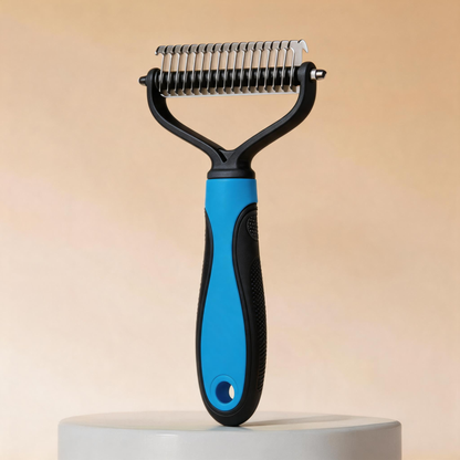 🐾 Double-Sided Deshedding Pet Brush – Dual-Sided, Ergonomic & Gentle for Dogs & Cats 🐶