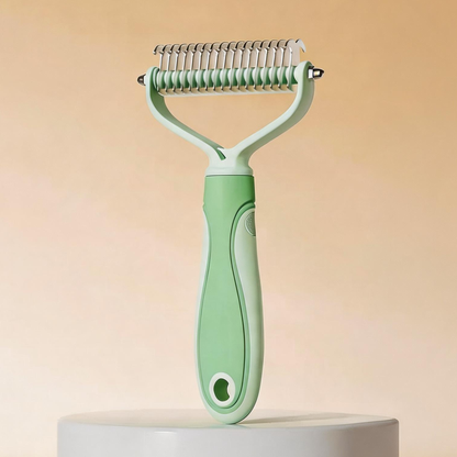 🐾 Double-Sided Deshedding Pet Brush – Dual-Sided, Ergonomic & Gentle for Dogs & Cats 🐶