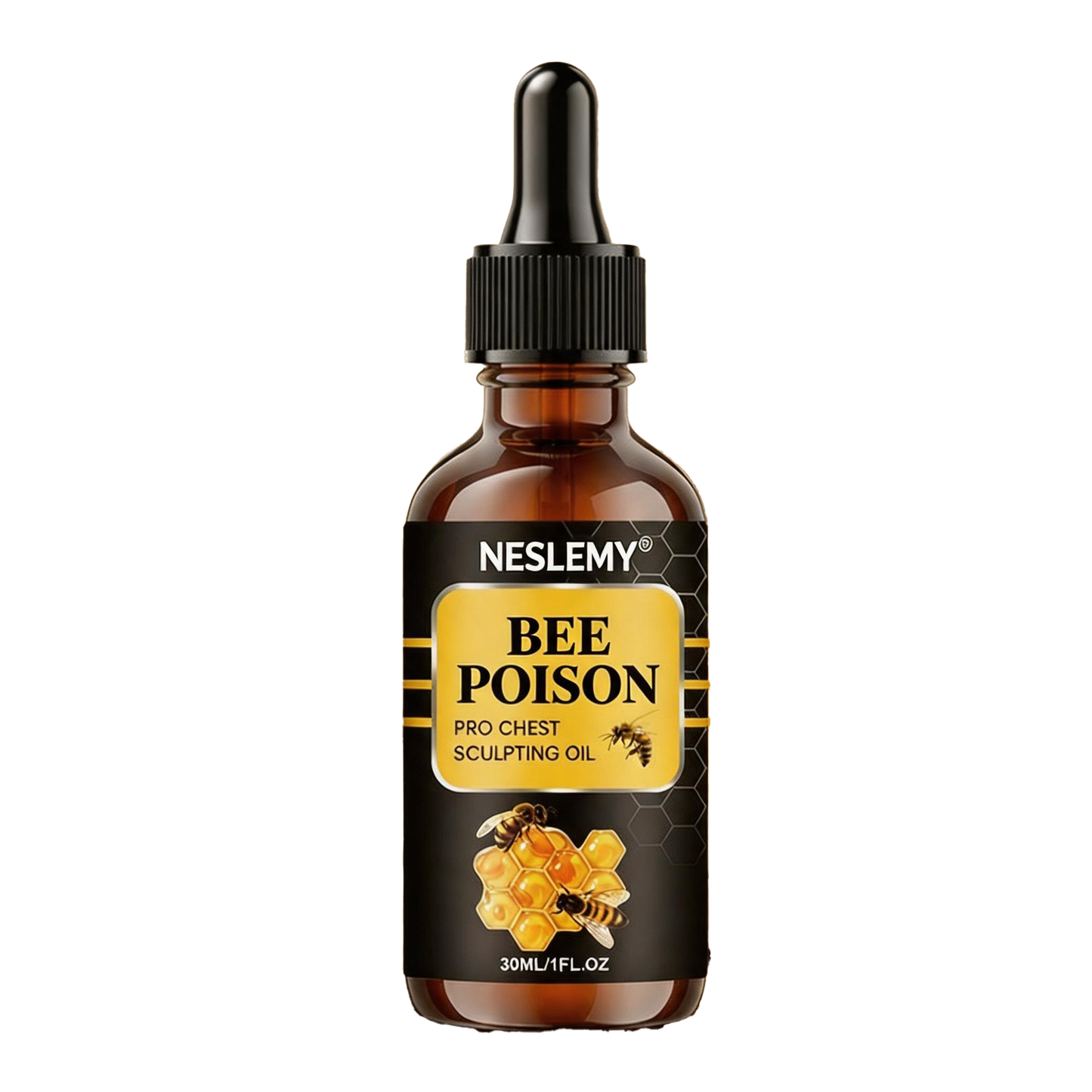 🔥 MEN’S CHEST-CONTOUR UPGRADE💪 NESLEMY® bee poison Chest Sculpting Oil 🐝 Daily bee poison Support for a Firmer-Looking, More Defined Chest