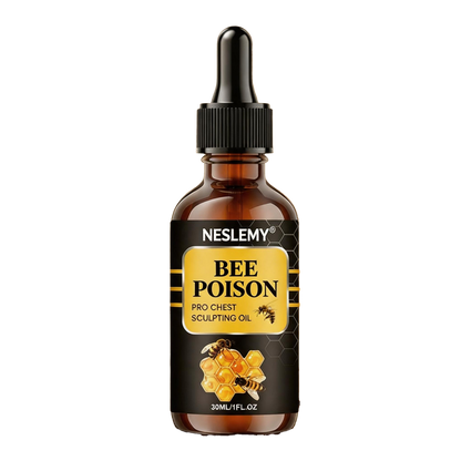 🔥 MEN’S CHEST-CONTOUR UPGRADE💪 NESLEMY® bee poison Chest Sculpting Oil 🐝 Daily bee poison Support for a Firmer-Looking, More Defined Chest