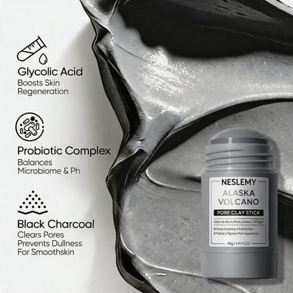 NESLEMY Clay Stick Mask-Get clearer-looking pores and smoother skin without messy clay jars