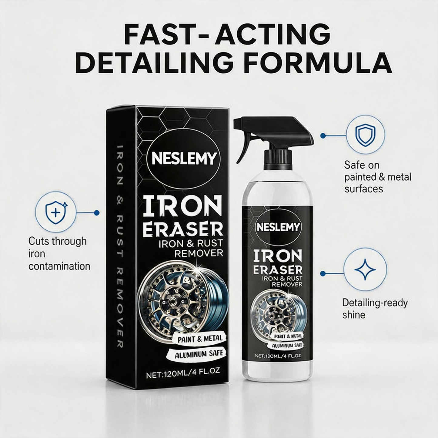 NESLEMY-Multi-Surface Car Cleaner – Remove Rust & Grime Fast