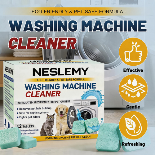NESLEMY-Friendly Washing Machine Cleaner Tablets – Deep Clean Washer Odors, Residue & Pet Hair Buildup-RH