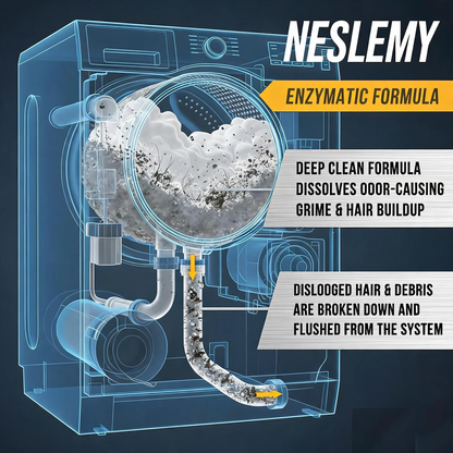 NESLEMY-Friendly Washing Machine Cleaner Tablets – Deep Clean Washer Odors, Residue & Pet Hair Buildup-RH