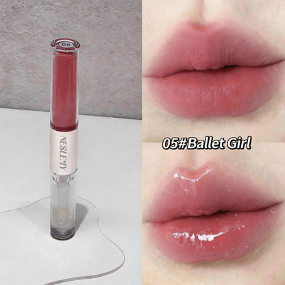 Last day buy 1 get 1 free 🔥NESLEMY 2 in 1 Gloss & Matte Lip Duo