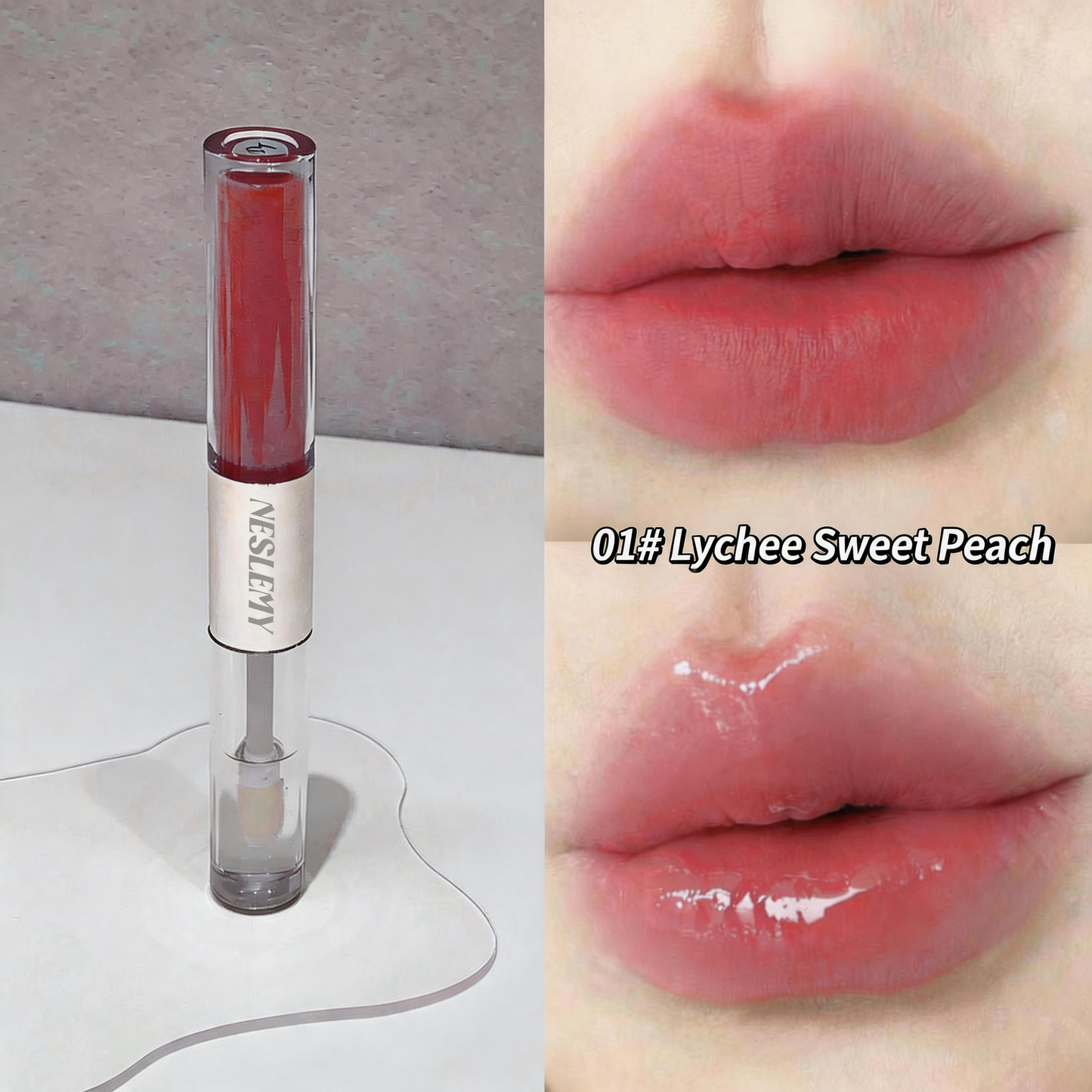 Last day buy 1 get 1 free 🔥NESLEMY 2 in 1 Gloss & Matte Lip Duo