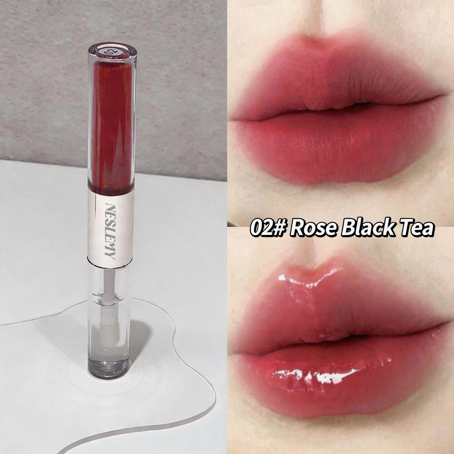 Last day buy 1 get 1 free 🔥NESLEMY 2 in 1 Gloss & Matte Lip Duo