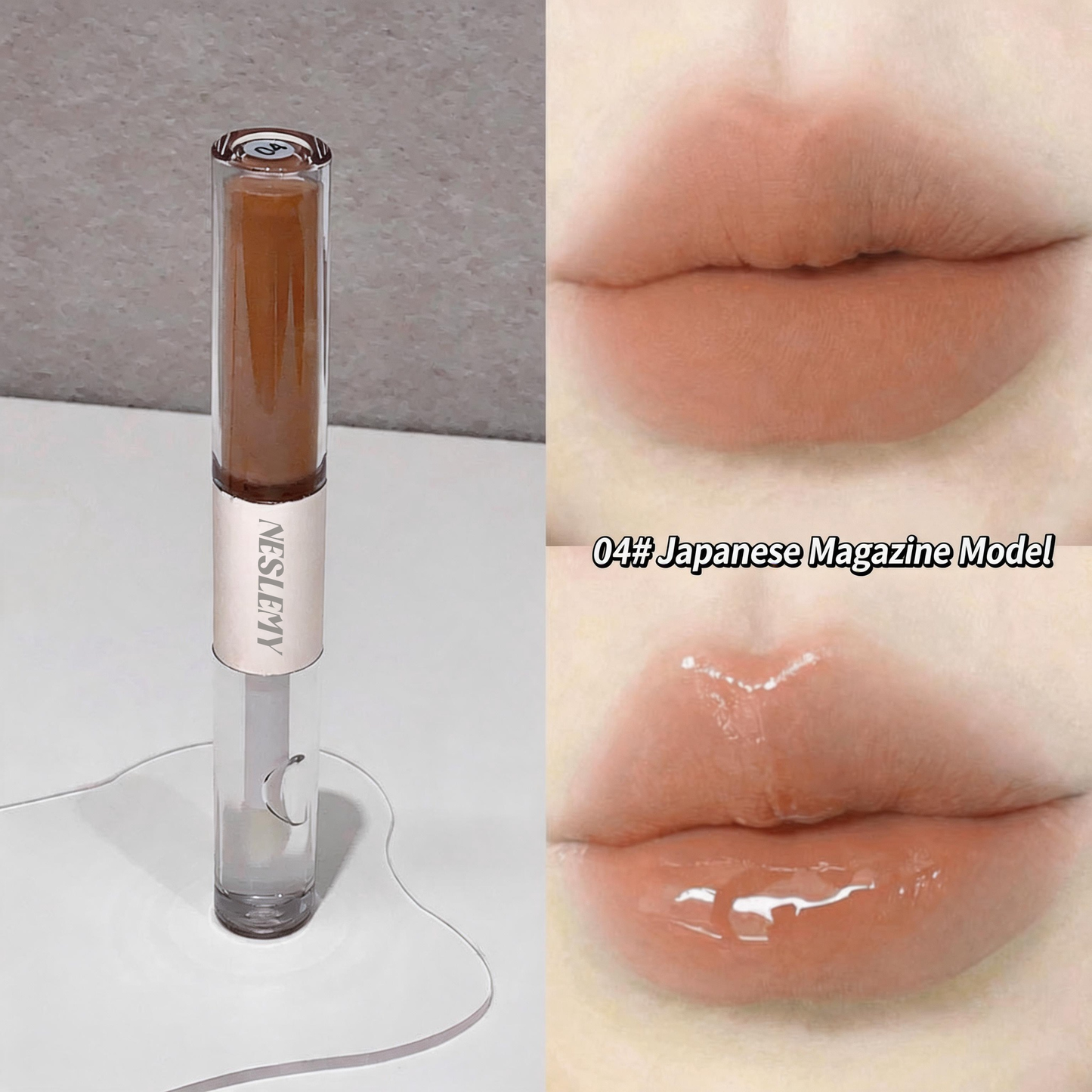 Last day buy 1 get 1 free 🔥NESLEMY 2 in 1 Gloss & Matte Lip Duo