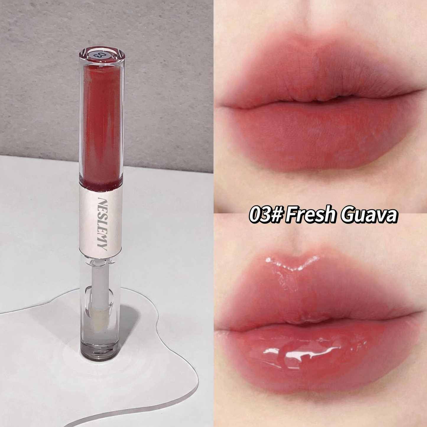 Last day buy 1 get 1 free 🔥NESLEMY 2 in 1 Gloss & Matte Lip Duo