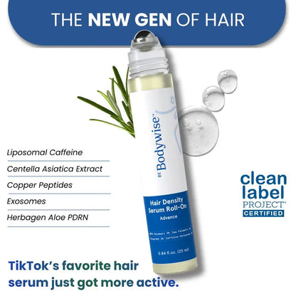 Buy 1 Get 1 Free – Last Day🔥Advanced Hair Density Roll-On Serum - Hair Density Miracle, Anti Hair Fall Scalp Care for Men & Women