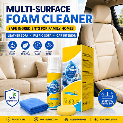 4-in-1 Multi-Enzyme Foam Cleaner – Deep Clean Car, Kitchen, Bathroom & Sofa