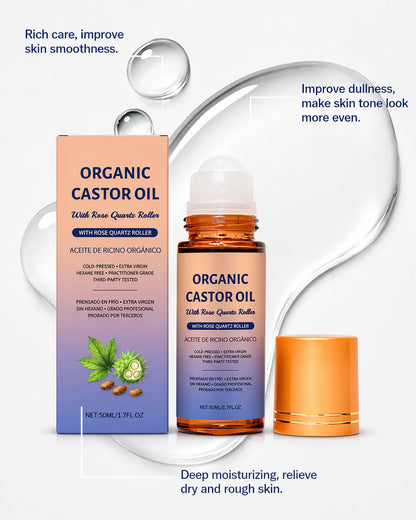 NESLEMY Organic Castor Oil— Natural Moisture, Smooth Texture, Balanced Glow