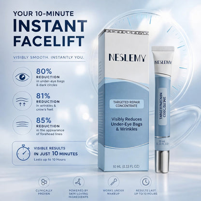 NESLEMY Rapid Reduction Eye Serum- Anti Aging Wrinkle Remover for Face, Scientific formula for easy absorption without greasiness10ml Tightening Skincare Comfort-HS